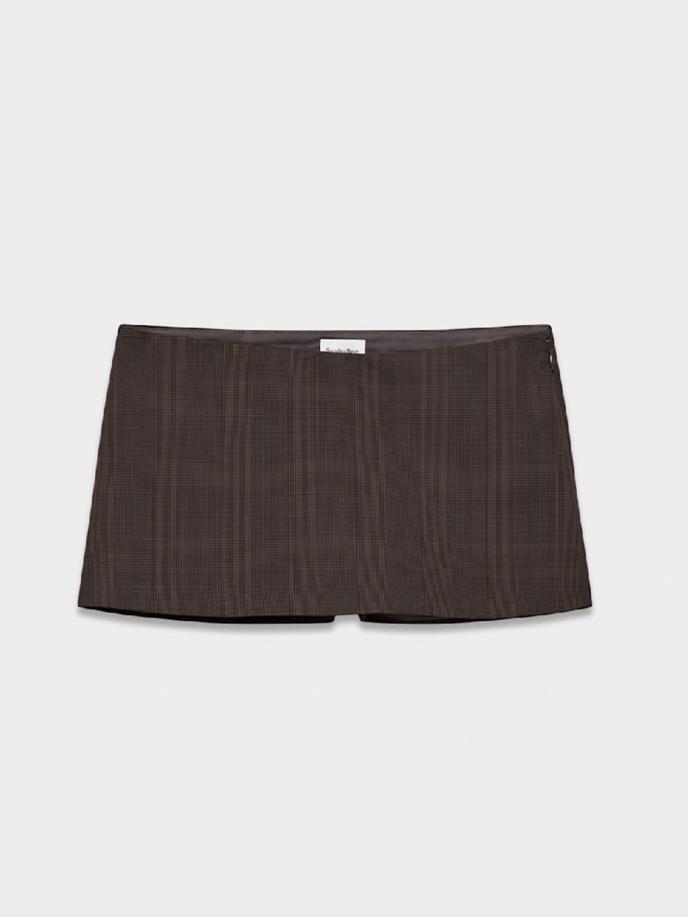 Aritzia Sunday Best Flame Skort in Plaid Brown